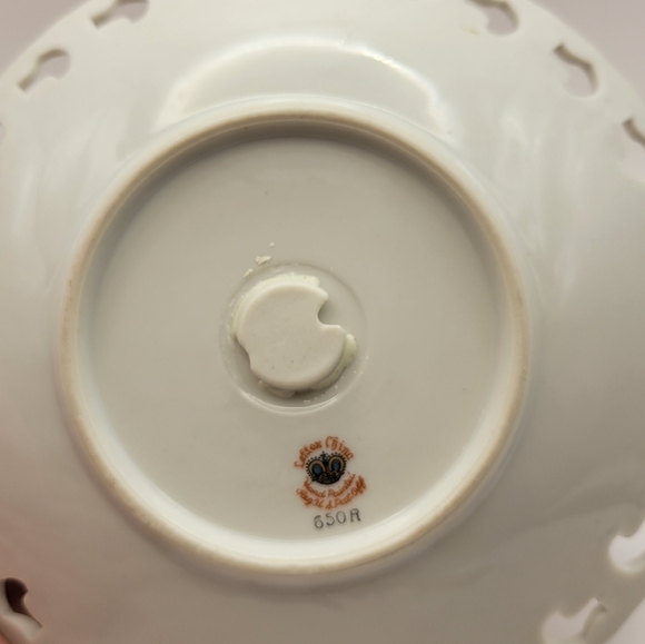 Vintage Lefton hand painted pink rose chintz #650 A. 2 available. - Picture 9 of 13